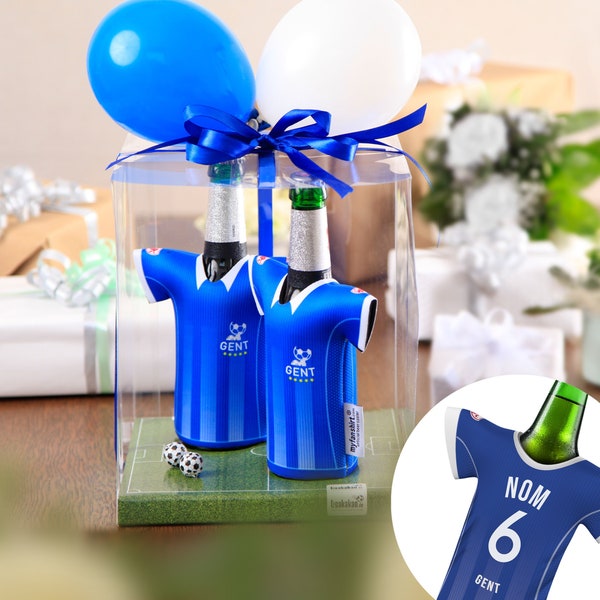 Mein Gent-Trikotkühler – Personalisiertes Trikot passend für KAA Gent-Fans, Geschenk für Männer, Mann, Geschenkidee für Männer, Geburtstag