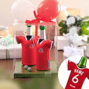 Suitable for Bayern fans - Personalized jersey bottle cooler, fan article personalizable gift man gift idea birthday, fan merchandise