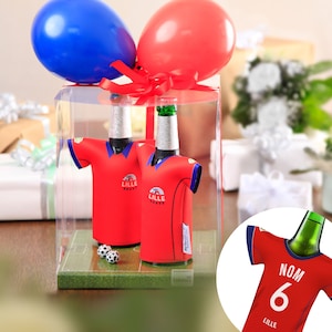 Suitable for Lille fans - Personalized jersey bottle cooler, fan article personalizable gift man gift idea birthday, fan merchandise