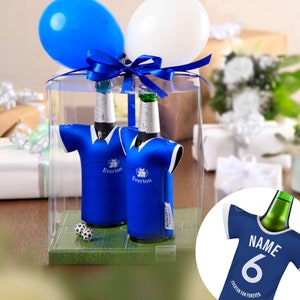 Bottle cooler with „Everton Fan Forever“ - Personalized jersey bottle cooler, fan article personalizable gift man gift idea merchandise