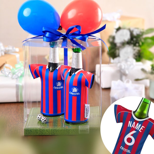 Mein Crystal-Trikotkühler – Personalisiertes Trikot passend für Crystal Palace-Fans, Geschenk für Männer, Geschenkidee für Männer,Geburtstag
