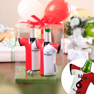 Suitable for Rotterdam fans - Personalized jersey bottle cooler, fan article personalizable gift man gift idea birthday, fan merchandise