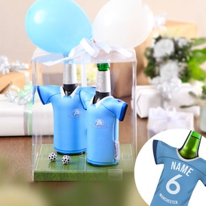 Suitable for Manchester fans - Personalized jersey bottle cooler, fan article personalizable gift man gift idea birthday, fan merchandise