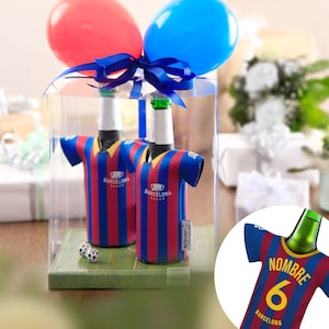 Mein Barcelona-Trikotkühler – Personalisiertes Trikot Flaschenkühler, Fanartikel personalisierbar Geschenk Mann Geschenkidee Geburtstag