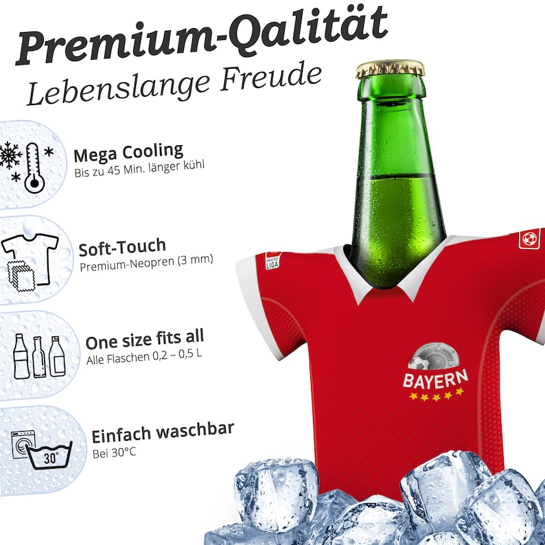 Geschikt voor Bayern München fans, MyFanShirt gepersonaliseerde jersey, cadeau voor mannen, gepersonaliseerde cadeau, cadeau-ideeën afbeelding 5