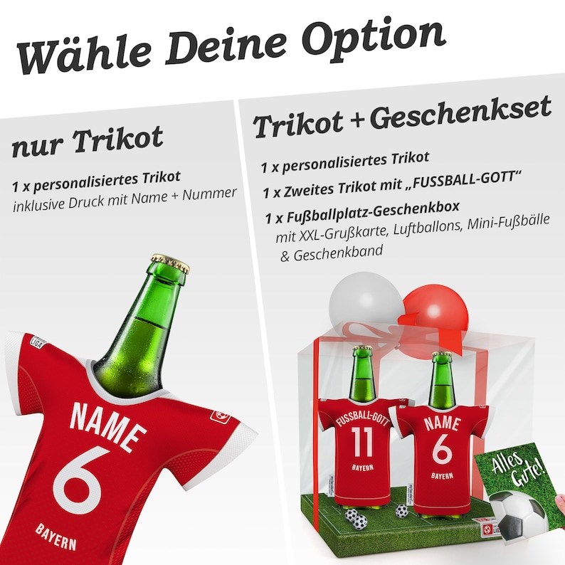Geschikt voor Bayern München fans, MyFanShirt gepersonaliseerde jersey, cadeau voor mannen, gepersonaliseerde cadeau, cadeau-ideeën afbeelding 4