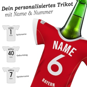 Geschikt voor Bayern München fans, MyFanShirt gepersonaliseerde jersey, cadeau voor mannen, gepersonaliseerde cadeau, cadeau-ideeën afbeelding 3
