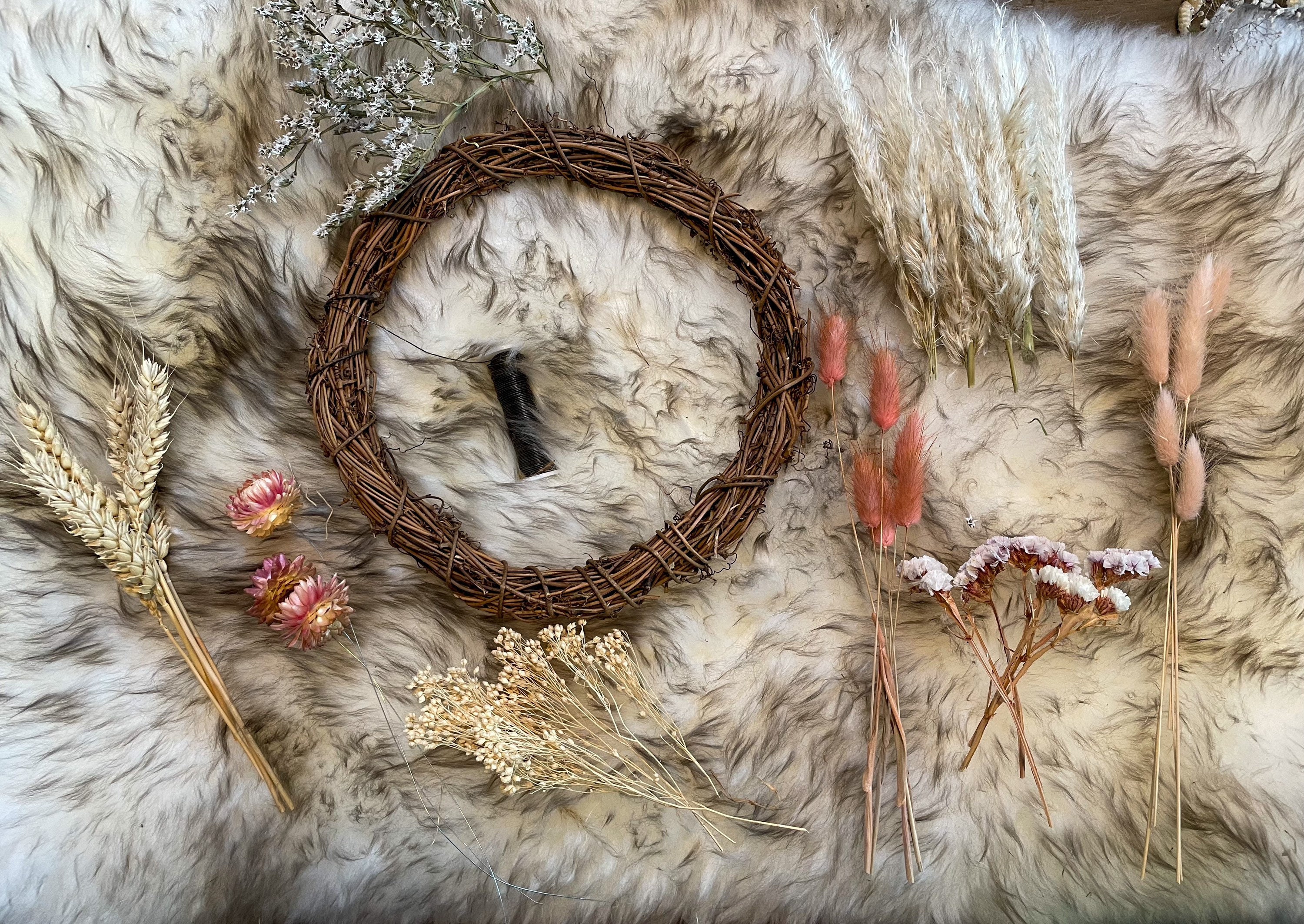 DIY Dried Flower Wreath Making Kit Sustainable Home Decor Etsy