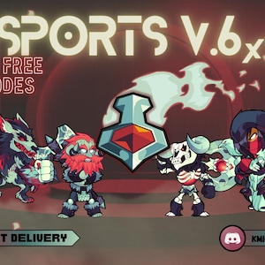 Brawlhalla ESports V6 Color Pack | For All Legends (x70 Codes) + 5 Extra Codes | Instant Delivery | Global (no iOS) | Brawlhalla Codes