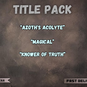 Brawlhalla Codes | Title pack | Azoth's Acolyte + Magical + Knower of Truth | Instant delivery | Global (no iOS)
