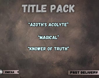 Brawlhalla Title pack | Azoth's Acolyte + Magical + Knower of Truth | Instant delivery | Global (no iOS) | Brawlhalla Codes