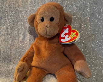 SELTEN!!! Beanie Baby Bongo mit PVC-Pellets und Fehlern auf Anhänger