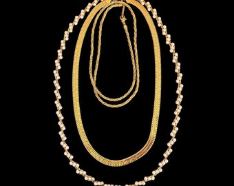 THREE!!! MCM Napier Gorgeous Vintage Necklaces!