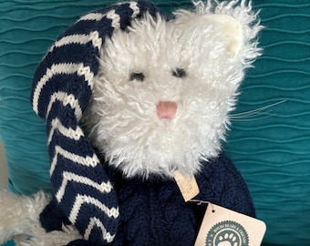 Frijoles Boyds coleccionables de gato Taylor Purrski abrazables con etiquetas originales