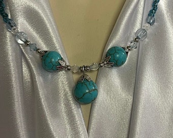 Vintage Türkis Perlenkette