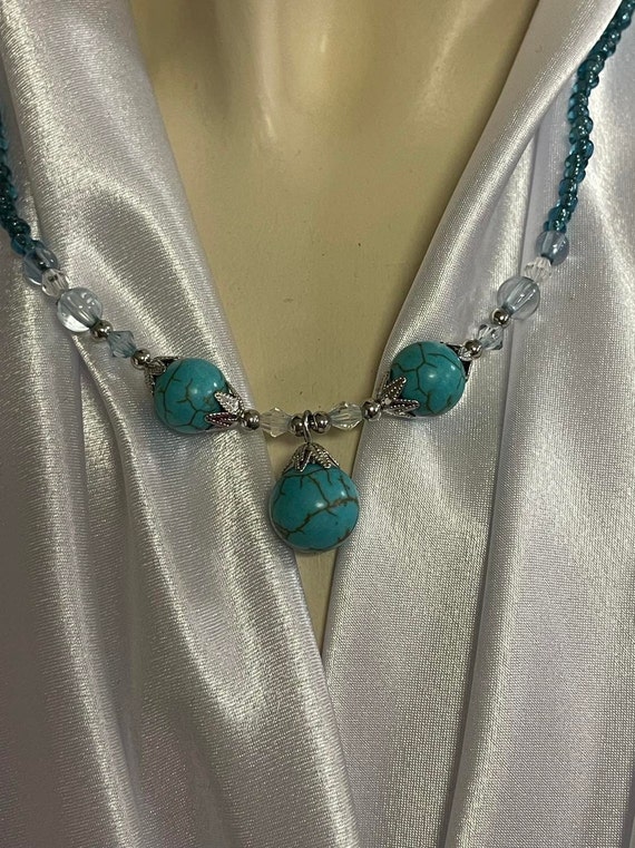 Vintage Turquoise Bead Necklace