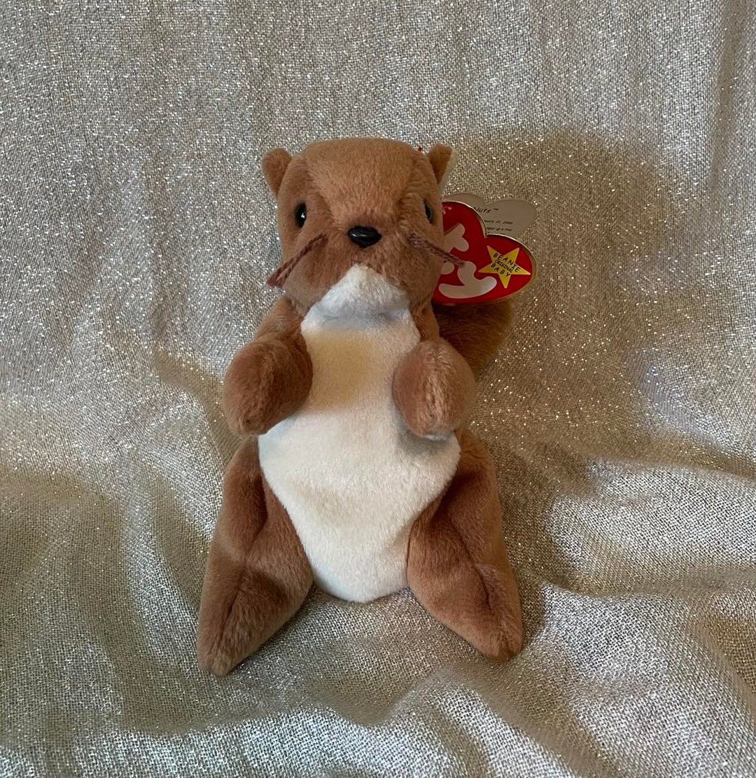 RARE Vintage Beanie Baby nuts With Tag Error Etsy
