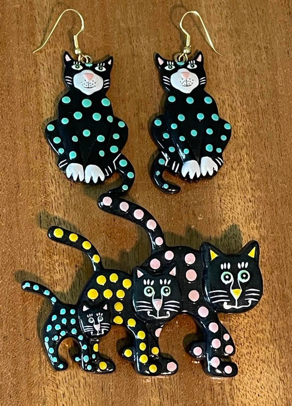 Purrfect Pieces Brooch by Kelly Graham and Matchi… - image 2