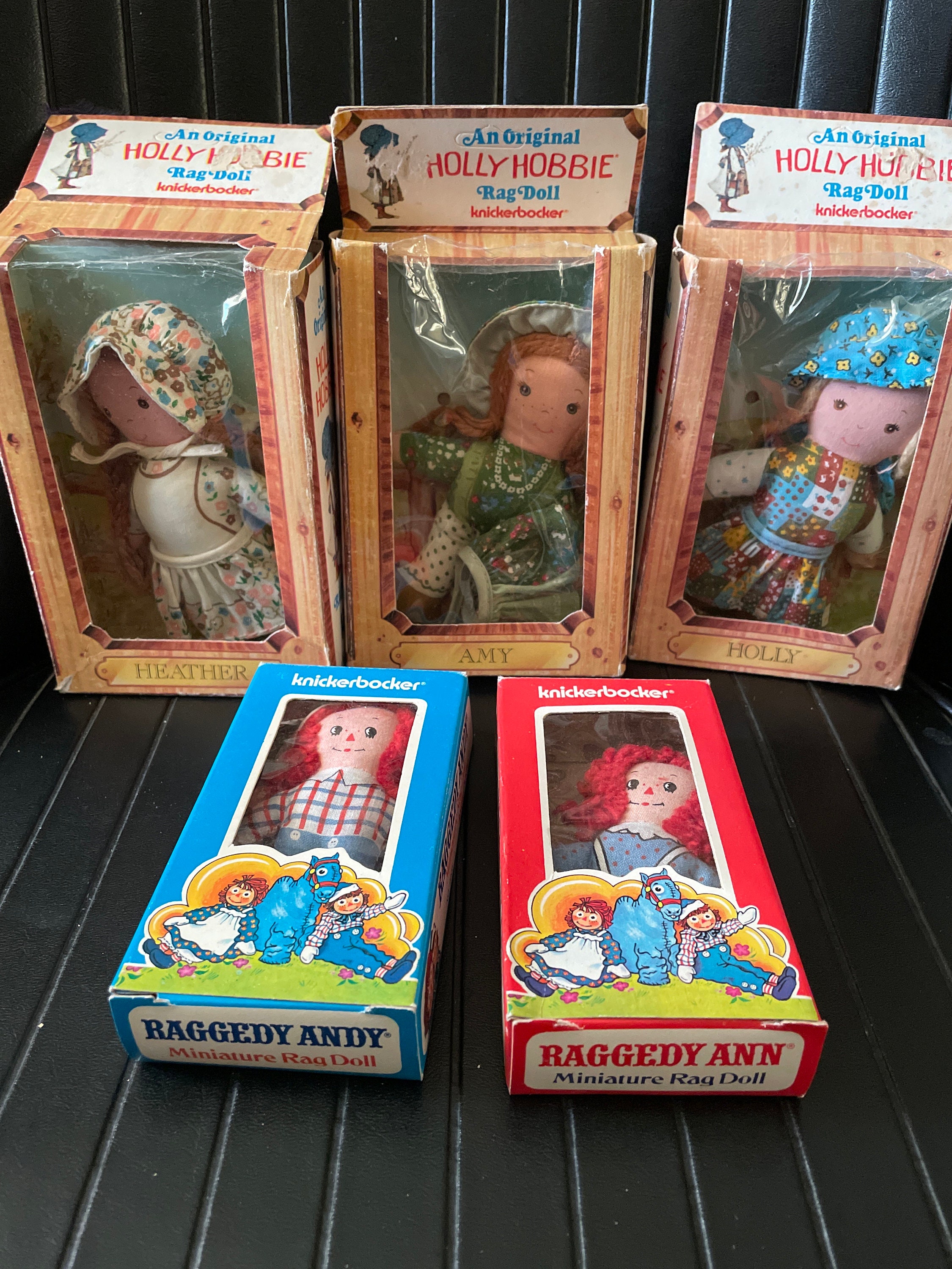 RARE Holly Hobbie Amy and Heather Miniatures IOB Plus