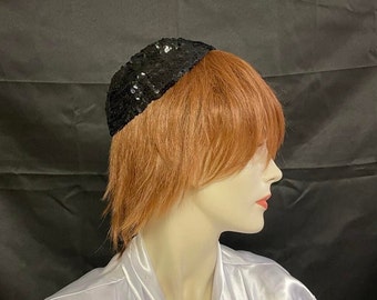 Vintage Sequined Evening Cap