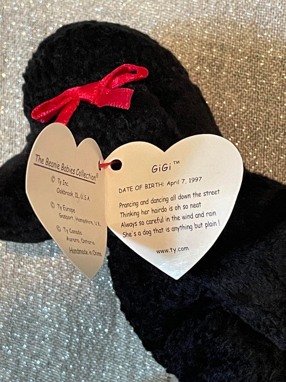 RARE Gigi Beanie Baby 312 With Tag Errors Etsy