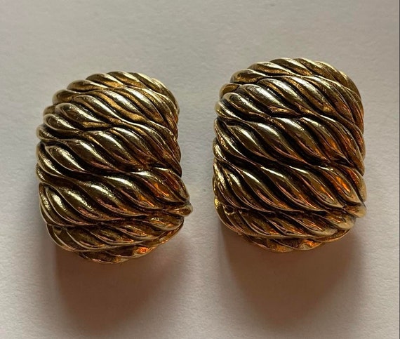 Rare Signed Premier Designs Vintage Clip on Earrings Etsy