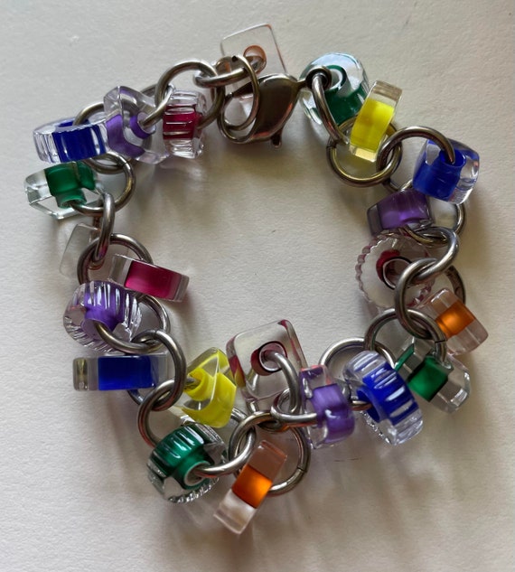 Handmade Artisan Glass Bead Multicolor Bracelet