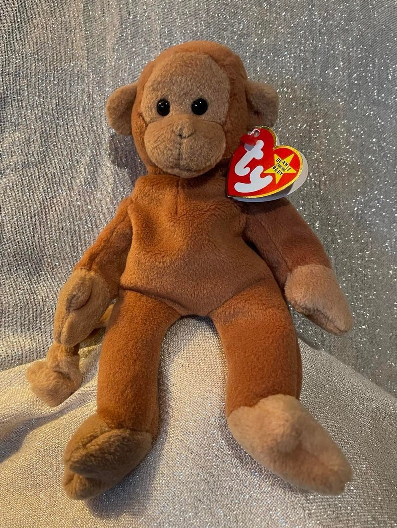 RARE Beanie Baby Bongo with PVC Pellets and Errors on Tag image 1