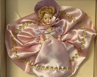 Bambola da 8 pollici degli anni '40 IOB #214 con cappellino pasquale