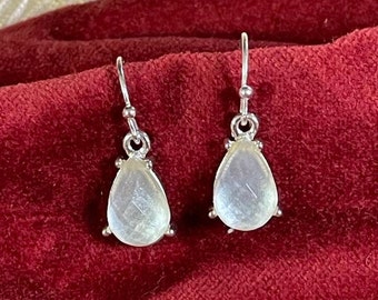 Vintage Mond Glow Facettierte Ohrringe