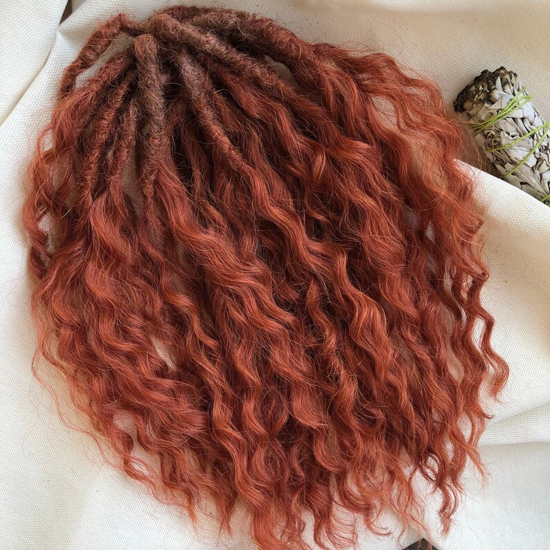 Curly Dreads Ginger Dreads Red Dreadlocks Double Ended or Etsy