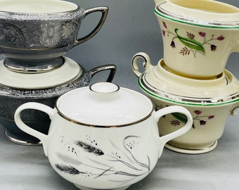 Vintage China Sugar Bowls and Creamers Sold Individually From Syracuse China, Rosenthal and Royal Cathay China