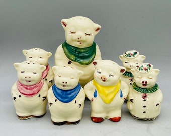 Shawnee Pottery Smiley Pig and Winnie Pig Shakers Sold Individually