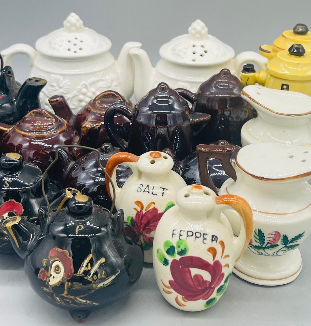 Vintage Teapot Salt and Pepper Shakers Sold in Sets Etsy