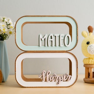 Hucha personalizada, regalo para niño, hucha, caja de caudales, decoración para habitación de niña, artículos para bebé, regalo de cumpleaños, hucha de madera E05