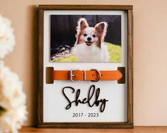 Pet Memorial Frames, Pet Portrait Framed, Collar Holders, Dog Memorials, Cat Loss Gifts, Custom Pet Memorials, Dog Memory Gifts E84