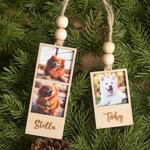 Pet Photo Ornament Custom Pet Picture Christmas Decor Memorial Gift R47