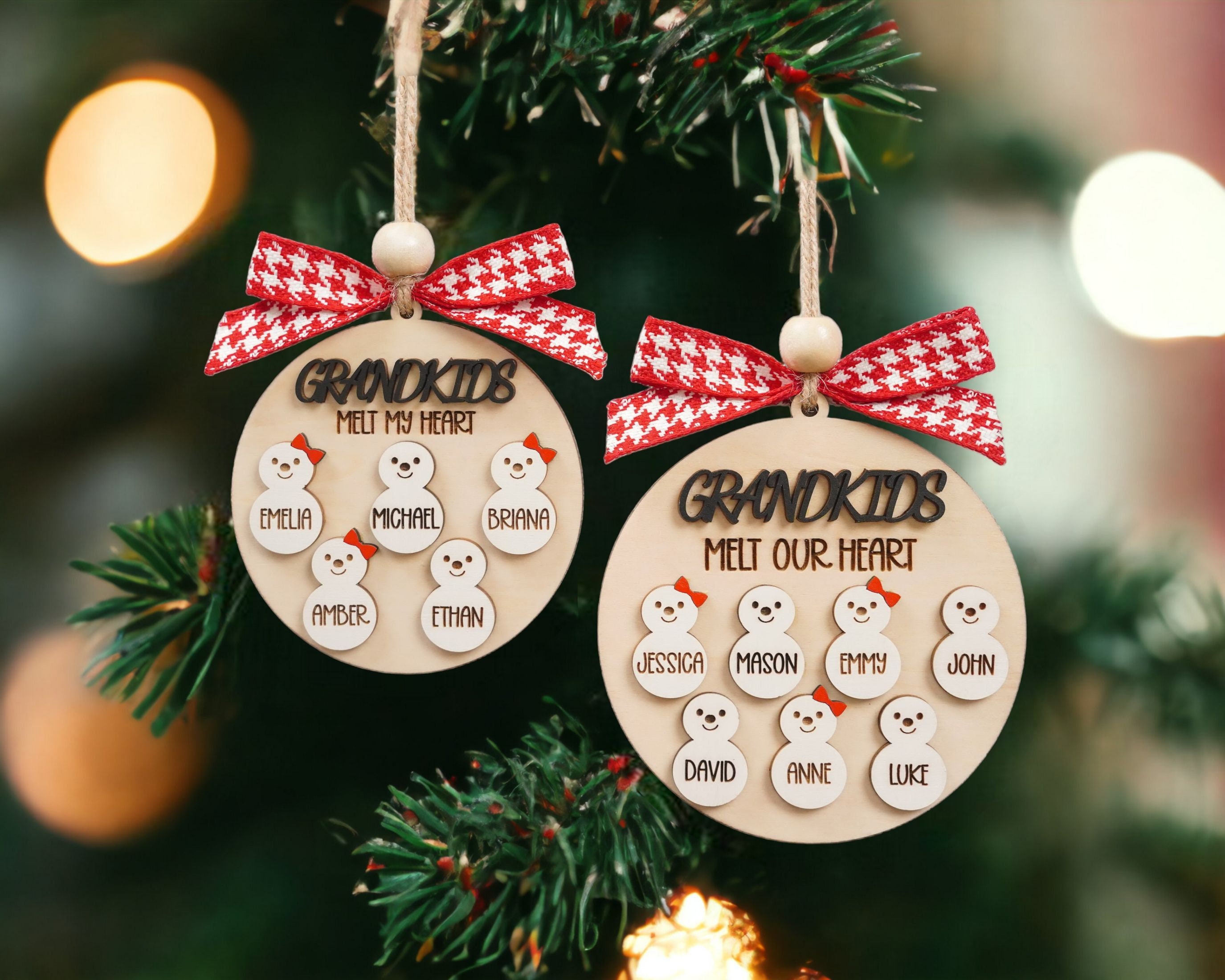 ORN08-Our Family - Personalized Heart Ornament