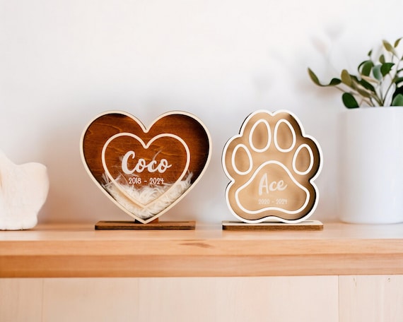 Pet Fur Memorial, Dog Memorial Gift, Pet Fur Keep Sake, Pet Memorial Box, Cat Hair Keepsake, Loss Of Pet Gift, Memorial For Dog R23