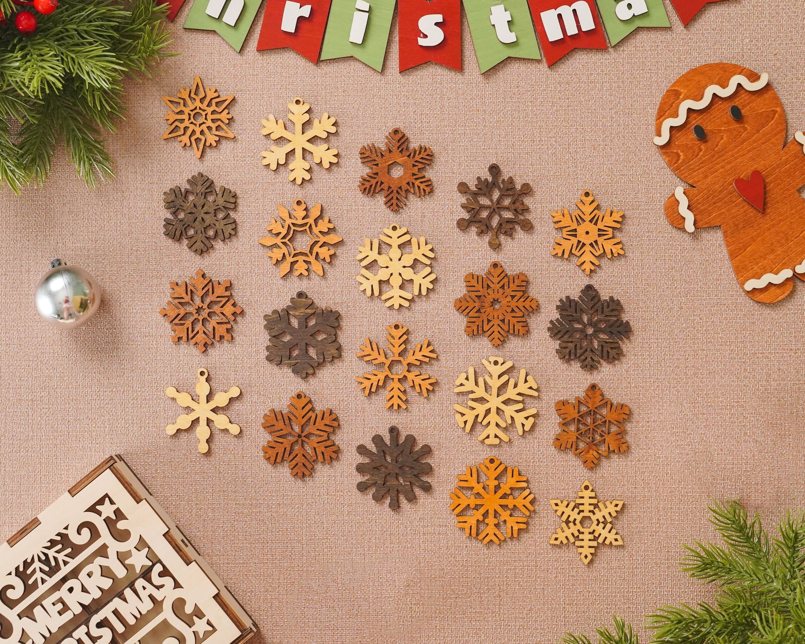 Set Mini Snowflakes Ornament, Mini Snowflakes, Mini Ornament, Snowflake  Ornament, Mini Snowflake Gift, Gift Box, Christmas Snowflake G68 