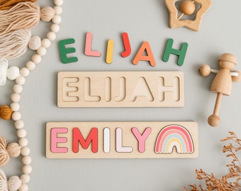 Baby Name Puzzle, Name Board, Toys And Games, Puzzle For Kids, Unique Baby Gift, Preschool Toys, Name Sign, Wooden Puzzle R14