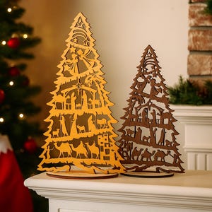 Personalized Xmas Nativity Tree, Christian Gift, Family Christmas, Nativity Display, Xmas Decorations, Tree Ornaments, Christmas Story G08 image 12