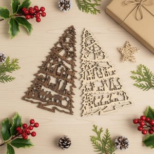 Personalized Xmas Nativity Tree, Christian Gift, Family Christmas, Nativity Display, Xmas Decorations, Tree Ornaments, Christmas Story G08 image 11