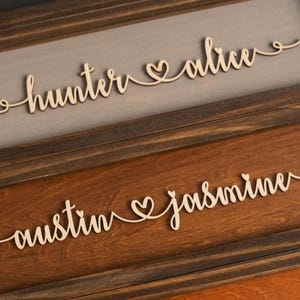 Wedding Name Art, Custom Name Sign, Personalized Sign, Gift For Husband, Wedding Decor,  Custom Name, Personalized Couple E07