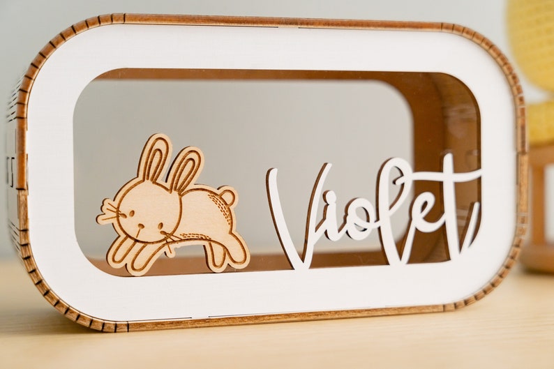 Personalized Piggy Bank, Kids Bank, Money Box, Custom Piggy Bank, Name Piggy Bank, Wooden Cash Box, Custom Piggy Bank, Gifts For Kids G87 image 7