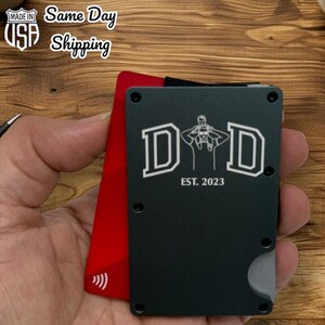 Regalo de cumpleaños personalizado para él, regalo del Día del Padre, billetera personalizada para hombre, billetera personalizada, billetera grabada, billetera con escritura a mano, regalo para papá