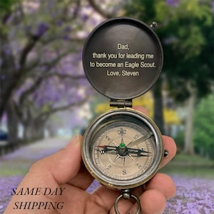 Engraved Compass, Christmas Present, Father’s day gift, Mother’s day gift, Gift for dad, Gift for brother, Baptized gift, Graduation Gift