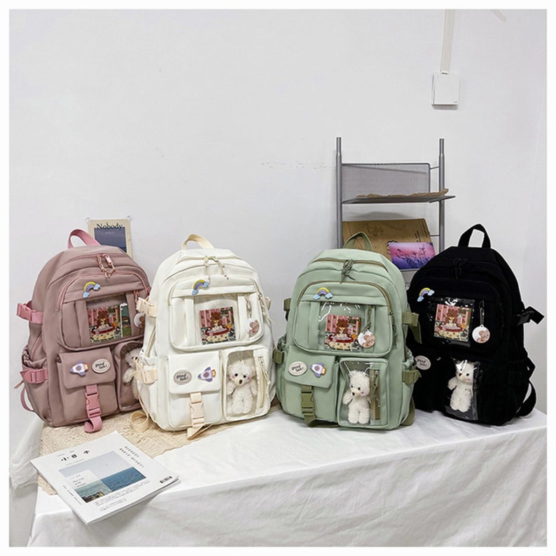 Cute Korean Kawaii Backpack Korean Bag Large Capacity Etsy UK