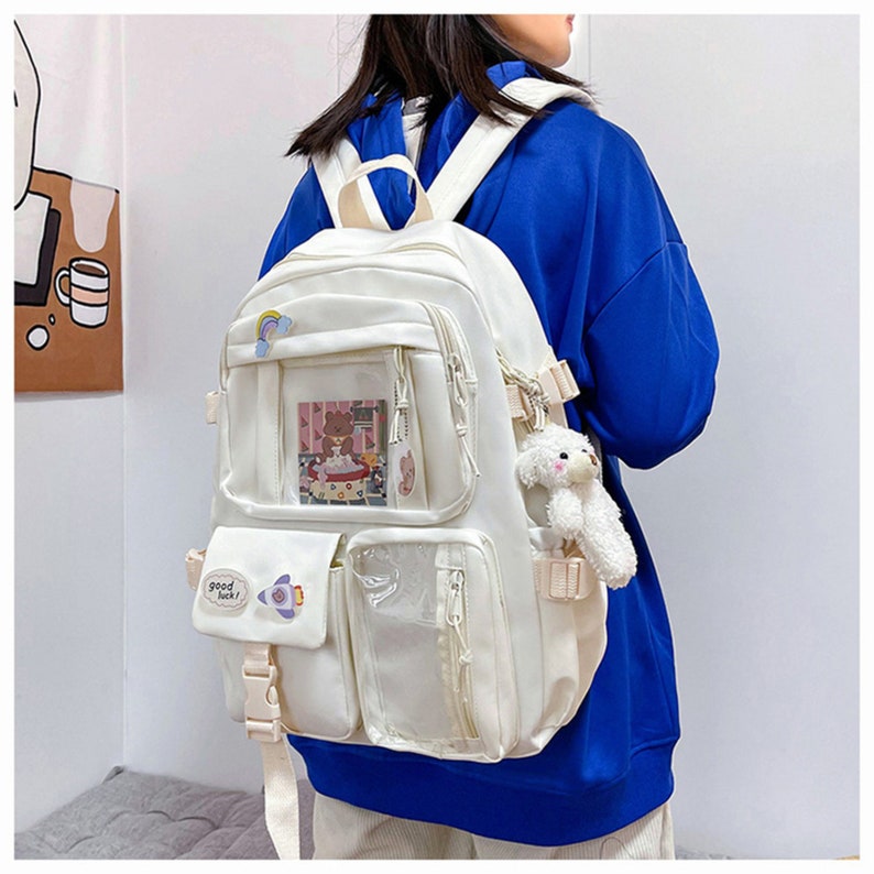 Cute Korean Kawaii Backpack Korean Bag Large Capacity Etsy UK