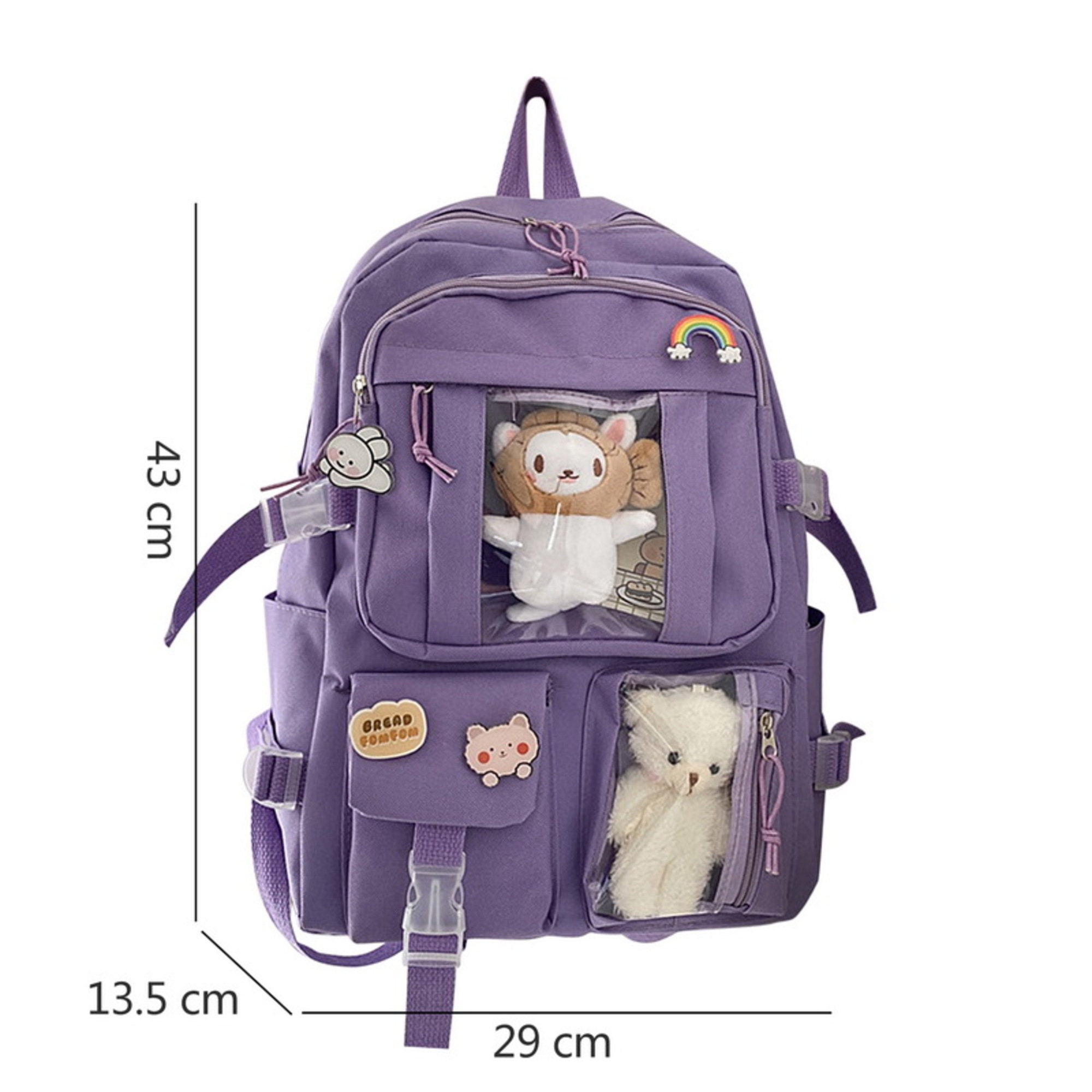 Kawaii Cute Backpack Korean Large Capacity Backpack Student - Etsy UK